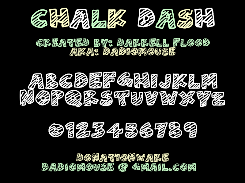 Chalk Dash font